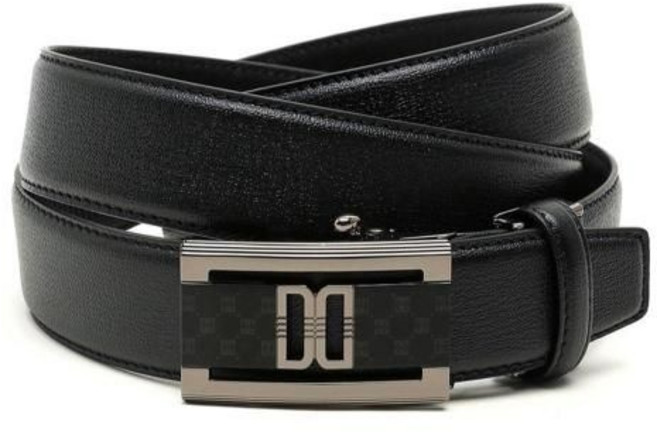 닥스 DAKS [쇼핑백동봉] 블랙 DD장식 무광버클 소가죽 자동벨트 DBBE3F762 340676