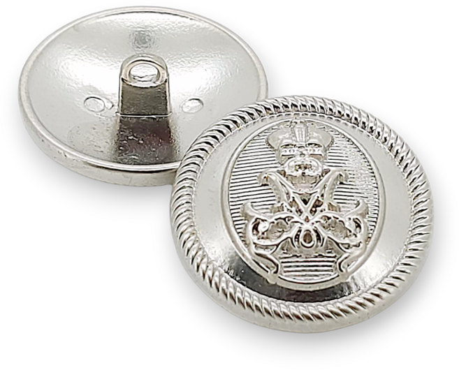 동대문단추나라 금장 은장 단추 라치오 시리즈, 6개, C1 - 04번 라치오 실버 18mm