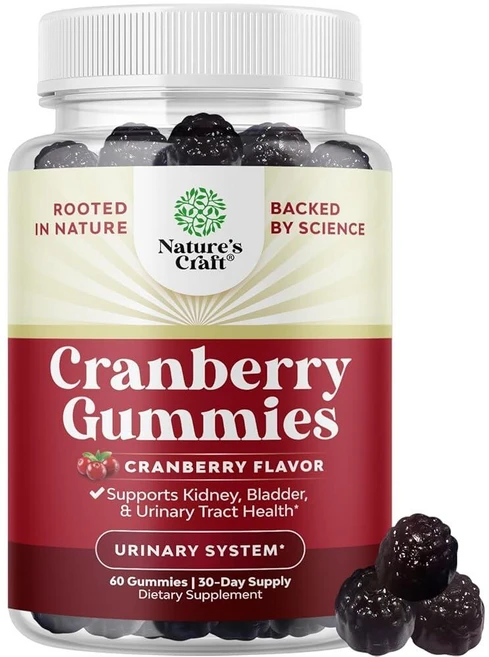 Natures Craft 크렌베리 구미 60정, 1개 - 쿠팡
