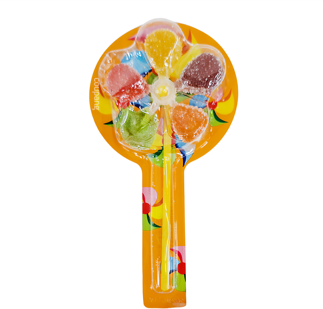 Coupang 大風車造型水果風味軟糖, 12g, 1支