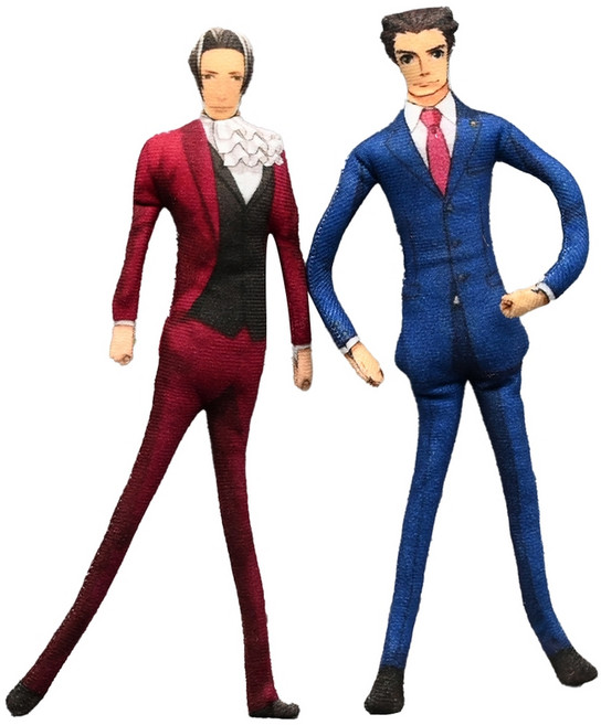 역전재판 이상한 웃긴 말라비틀어진 인형 누이 굿즈 철사인형, 2종세트, 28cm, 1개