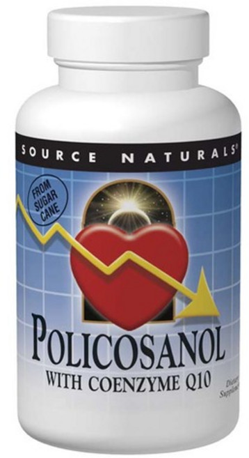SOURCE NATURALS 甘蔗原素&輔酶Q10錠, 120顆, 1罐