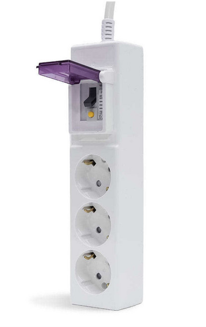 이어지다 고용량 배선 멀티탭 3구 OSB323, 흰색, 1개, 2m