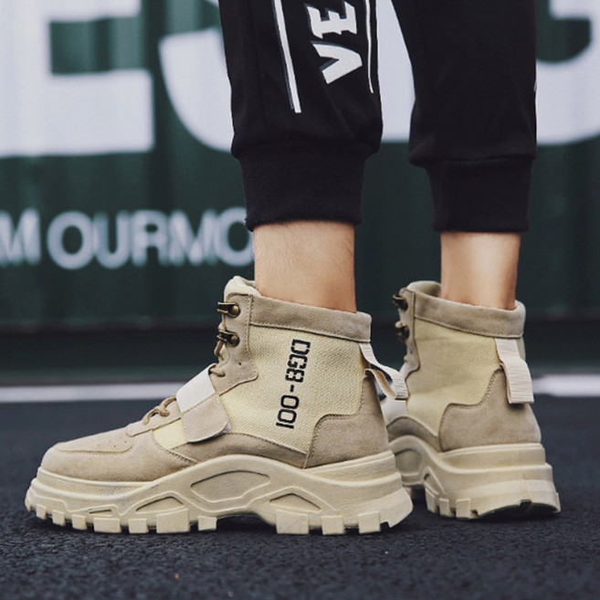 더마크 남성 택티컬 워커 부츠 스웨이드 키높이 밀리터리 데일리 신발 S#JI004