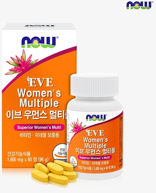 나우푸드 이브 우먼스 멀티비타민 60정 2개월분, 1개 - 쿠팡