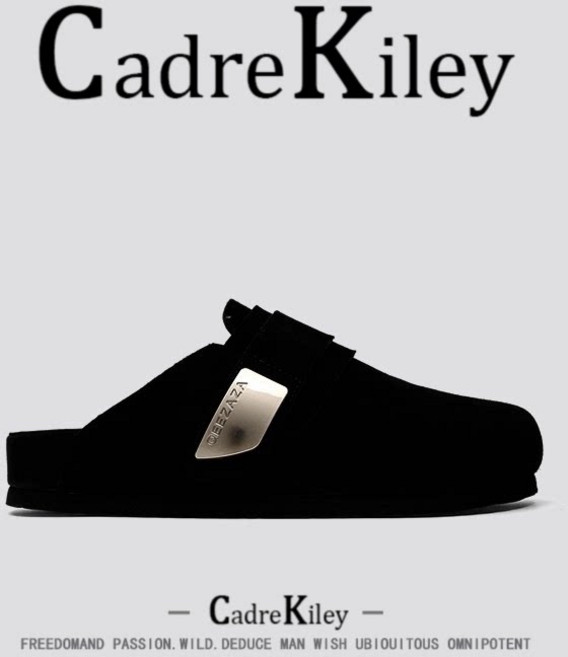 CadreKiley 真皮博肯半包拖鞋
