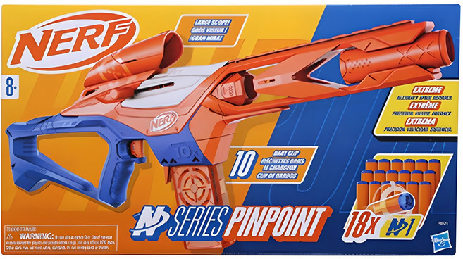 너프 엔시리즈 핀포인트 장난감총, 혼합색상, 1개