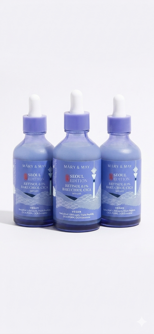 마리엔메이 레티놀 0.1% 바쿠치올 시카 세럼, 3개, 80ml