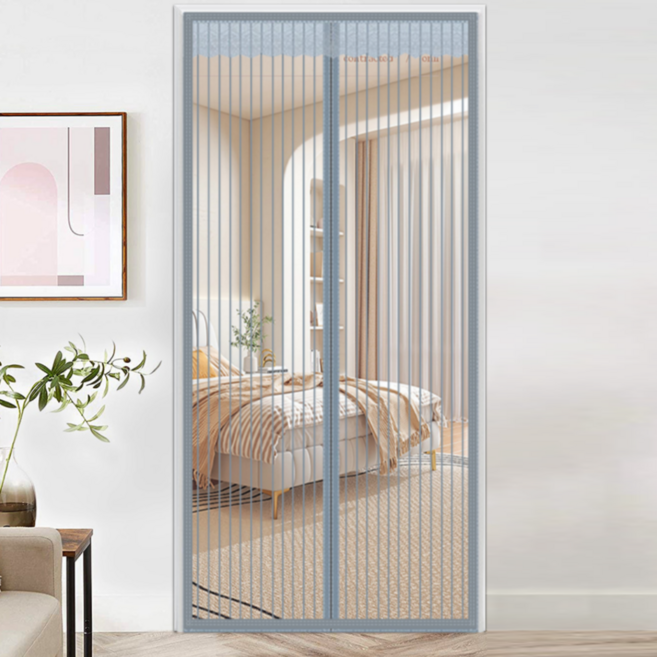 Miri&Ju 자동 닫힘 튼튼한 초미세 촘촘 현관방충망, 1세트