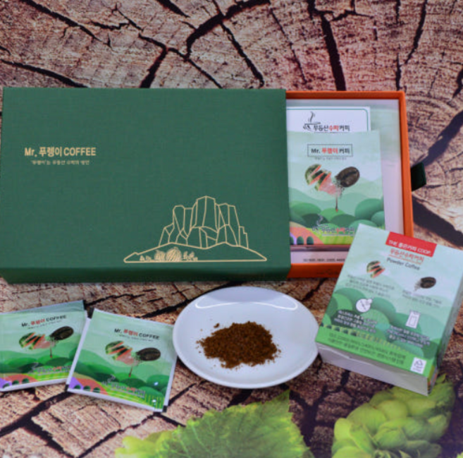 무등산 수박 분말 커피 선물세트 1박스(10포X2팩) 답례품 광주 특산품 특산물 기념품 물에타먹는 분쇄 파우더 가루 감사 선생님 결혼 돌 웨딩 기업 행사 승진 퇴사 스페셜티, 2g, 1세트, 20개입