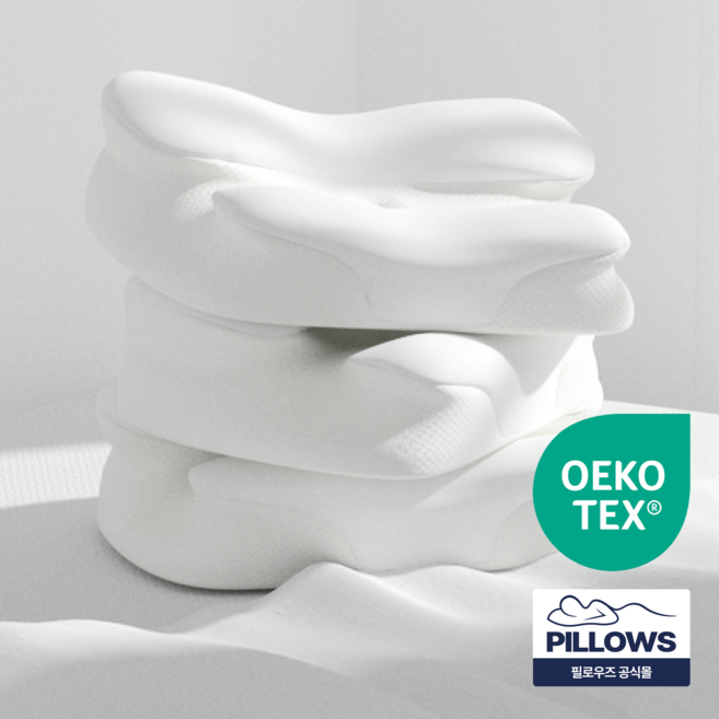 필로우즈 경추 도수베개 오코텍스 인증 메모리폼 기능성 숙면베개, 4개