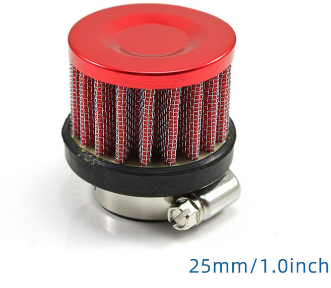 커버 엔진 고유량 25MM 하우징 필터 박스 키트 냉기 자동차 시스템 성능 레이싱 스포츠 흡입 인치 12MM, 25mm d, 1개