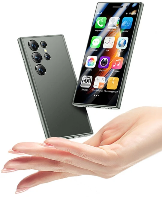 AIEK S23 Pro 4G 3.0 in 미니 스마트폰 2GB RAM 16GB ROM 안드로이드 9.0 페이스ID 1950mAh 소형 휴대폰, Green, 02 green - 쿠팡