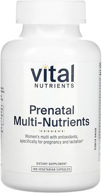 Vital Nutrients 임산부용 종합 영양소 베지 캡슐 180정, Vital Nutrients 임산부용 종..., 1개 - 쿠팡