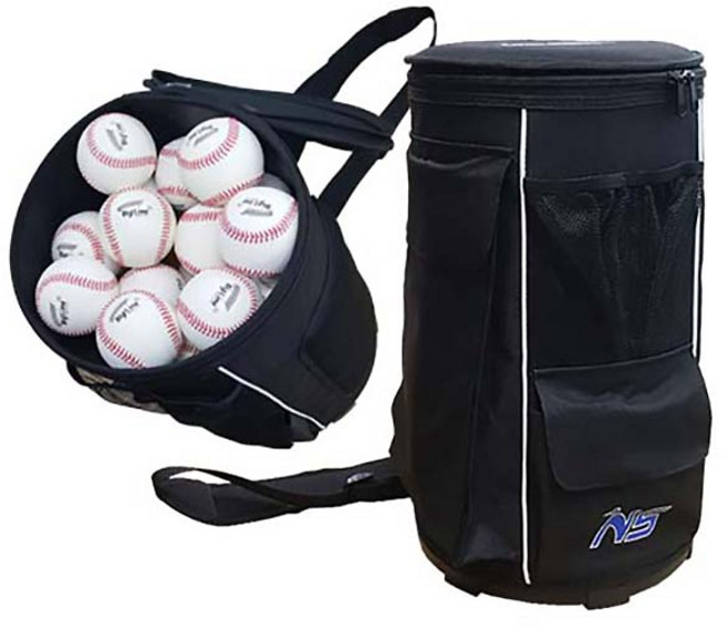 뉴스포츠교육 야구 티볼 볼백 볼가방 1개입, 블랙, 1개