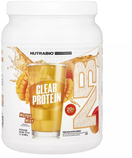 Nutrabio 透明乳清蛋白 芒果口味, 1個, 489g