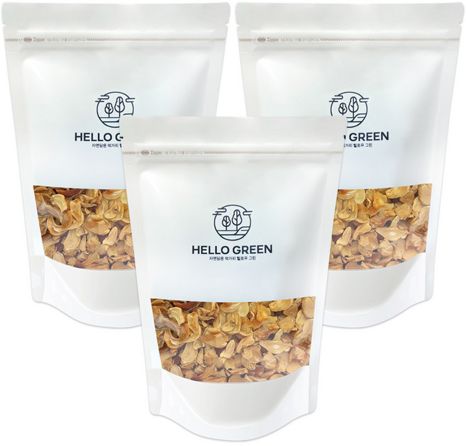 헬로우그린 국내산 100% 건조마늘 300g(팩) 간편요리용 건조채소 건마늘, 3개