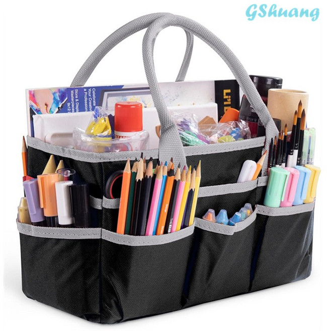 GShuang 고급 미술 스케치보드 화구 가방, 블랙