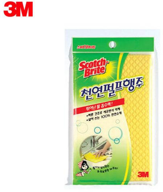 3M 스카치브라이트 주방용품 천연펄프 행주 L-200, 1개