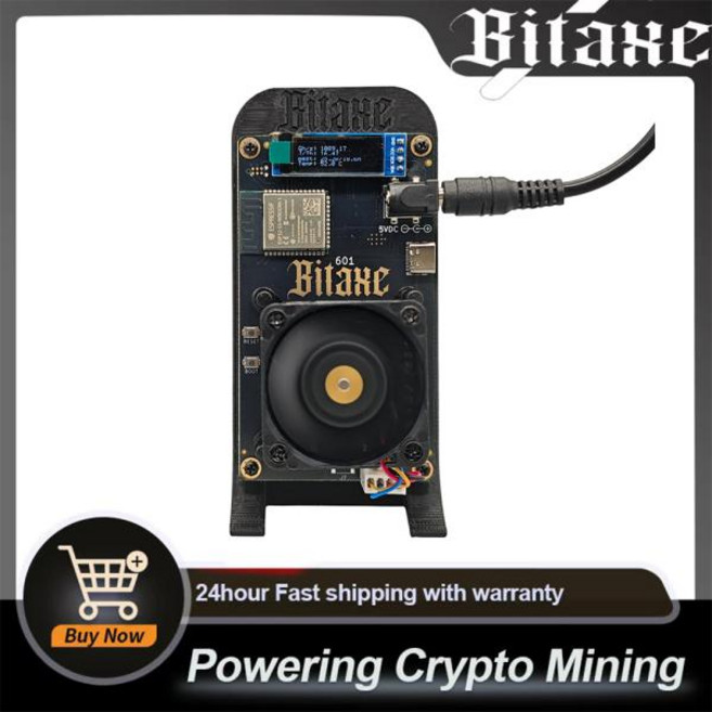 BITAXE GAMMA 601 채굴기 비트코인 BTC 솔로 BM1370 소스 401 Machine ​​광부 1.2THs 저소음 ASIC 광부 암호화폐 마이닝 광부PSU 포함, 5)With BR PLUG