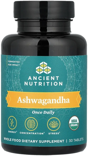 Ancient Nutrition 닥터 엑스 엔시언트 뉴트리션 아슈와간다 아쉬와간다 30정, 1개 - 쿠팡