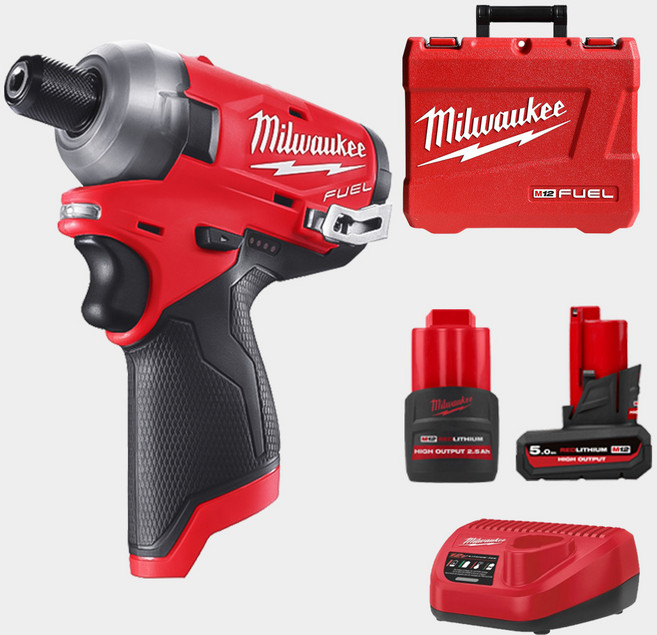 밀워키 M12 FQID-5252C 충전임팩드라이버 12V 5.0AH, 1개