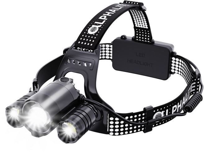 배터리 포함 3구 헤드랜턴 (적색등 기능 2200mAh 배터리 2개 포함), 3구 헤드랜턴 (배터리포함), 1개