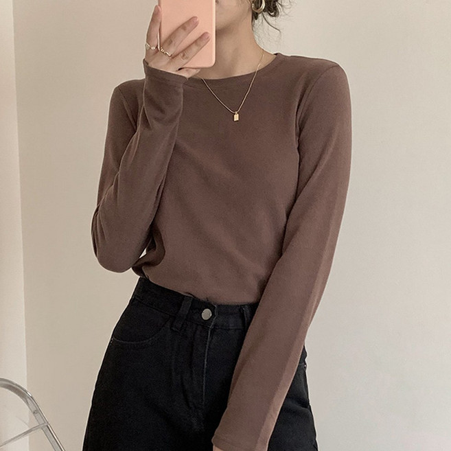 5컬러 부드러운 기본 라운드넥 고퀄리티 데일리 티셔츠