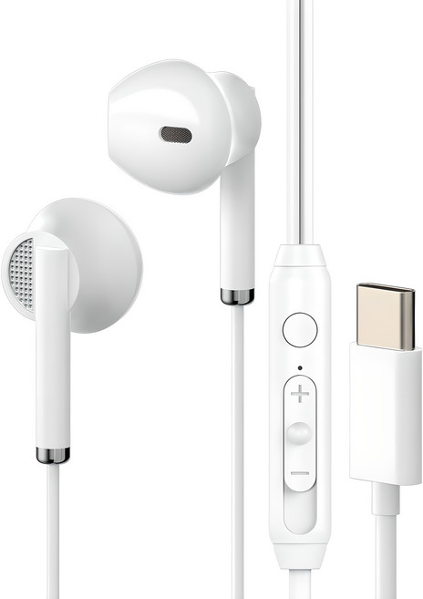 아이리버 C타입 오픈형 유선 이어폰 갤럭시 아이폰 호환, IDP-G808, 화이트
