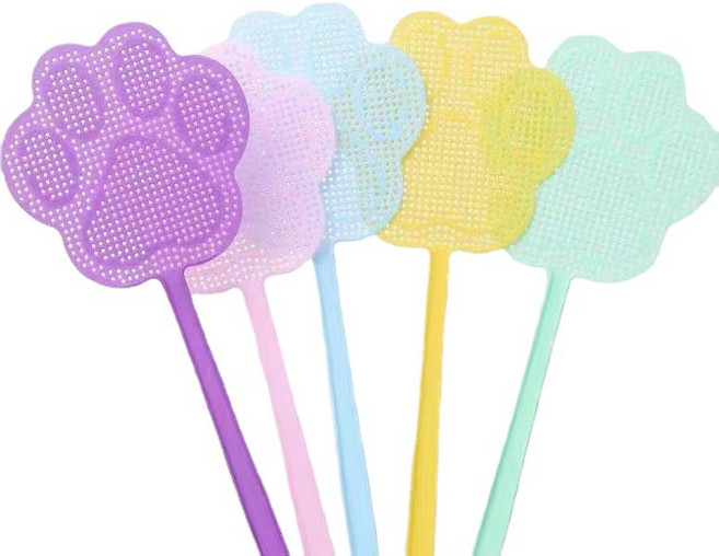 슈리팜 발바닥 모기 파리채 벌레 퇴치 모기채, 랜덤, 10개