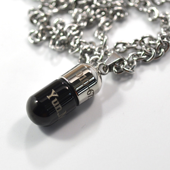 에스제이피닉스 알약보관함 니트로글리세린 약통 목걸이 생명구조캡슐