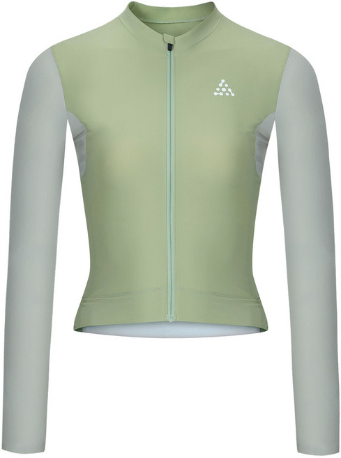 얼바인 자전거 져지 봄 여성 올리브 긴팔 저지 그린