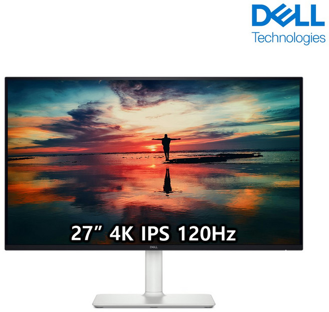 DELL S 27 모니터 4K UHD120Hz USB-C 피벗 스피커 3년품질보증, S2725QC, 69cm