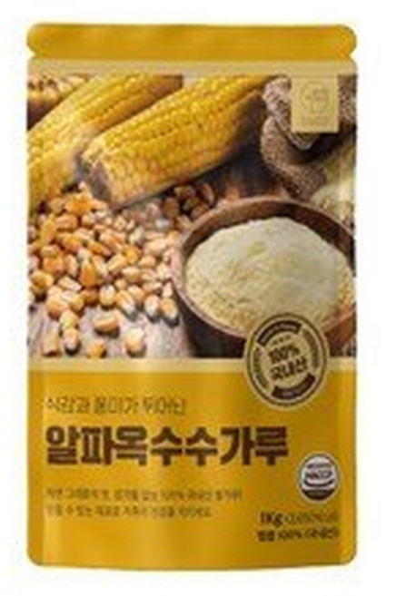 안심곳간 알파옥수수가루, 1개, 1kg