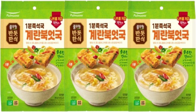 풀무원 황태북엇국 30g, 3개, 40g