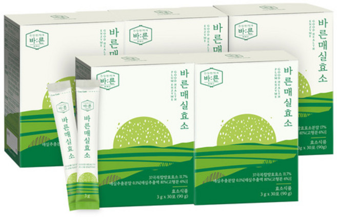 건강한약속바른 매실효소, 90g, 5박스