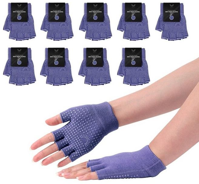 데비 논슬립 요가 장갑, 블루, 10개