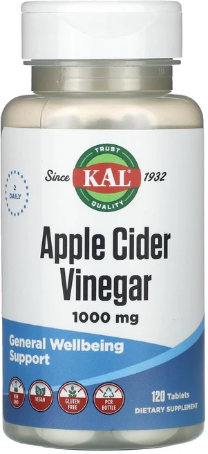 KAL 애플 사이다 식초 1000mg 120정(1정당 500mg), KAL애플사이다식초1000mg120정1정당500mg, 1개, 120정 - 쿠팡
