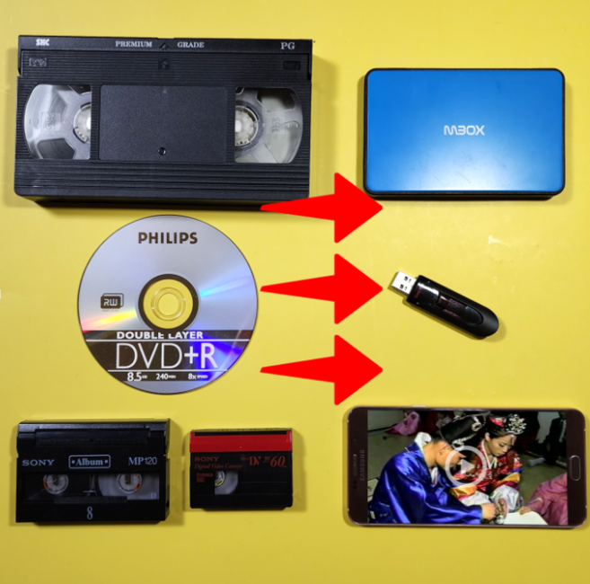 비디오테이프변환 6mm 8mmVHS, 변환갯수(나머지 후불), 1개