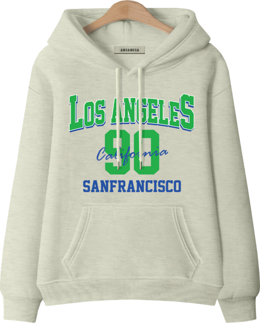 몰토벨리노 [ANSANGSA] 로스엔젤리스90 남녀공용 후드 티셔츠