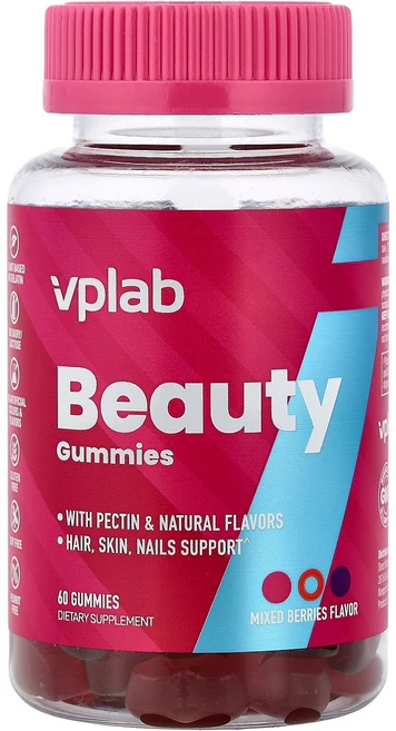 브이피랩 Vplab 뷰티 구미젤리 믹스 베리 구미젤리 60개123394원산지:기타, 브이피랩 Vplab , 뷰티 구미젤리, 믹스 베리, 구, 1개 - 쿠팡