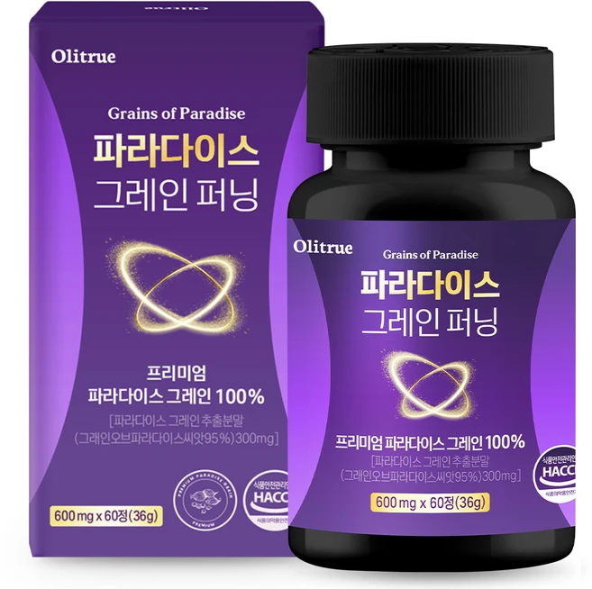 [정품] 파라다이스 그레인 퍼닝, 1개, 60정 - 쿠팡
