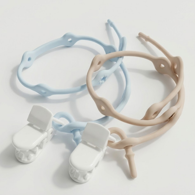 이지업 1+1유아용 실리콘 멀티 스트랩 2개