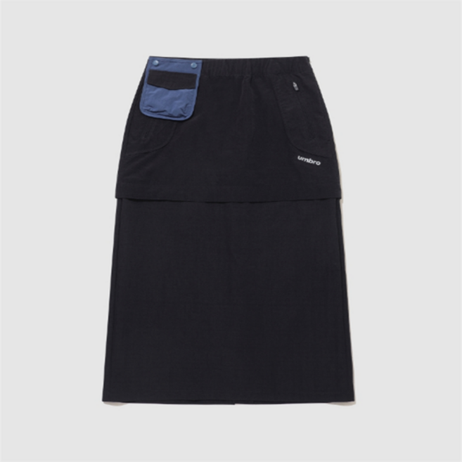 [엄브로] 웨이파인더 W 배색 트랜스폼 스커트 BB UQ122CSK12 BLK BRW