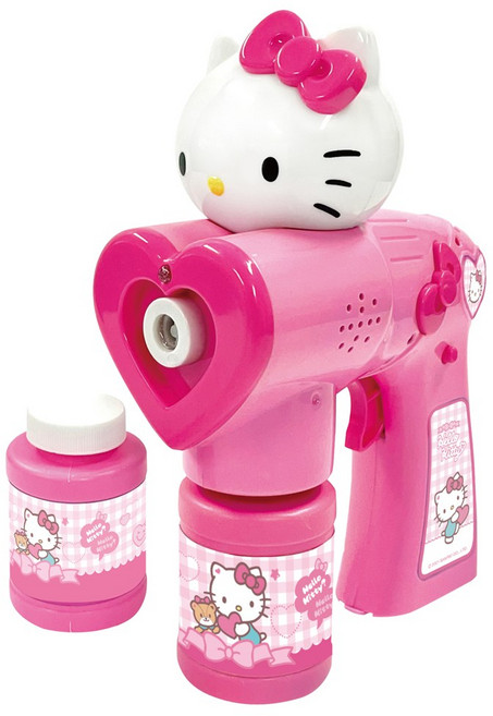 위니코니 헬로키티 멜로디 자동버블건 + 버블액 세트, 혼합색상, 1세트