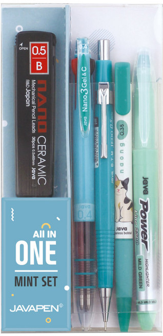 자바펜 자바 올인원 선물세트 문구세트 필기구세트 (1세트), 민트, 민트, 1세트