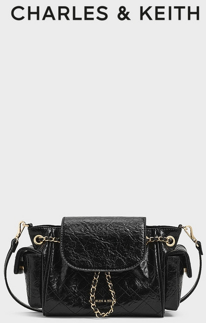 찰스앤키스 투웨이 숄더 백팩 여성 미니 가죽숄더백