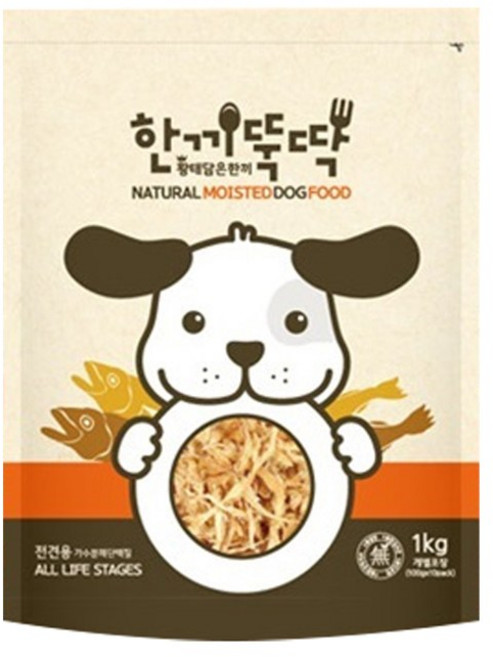 한끼뚝딱 전연령 황태담은 한끼 소프트사료, 1kg, 1개, 소+채소