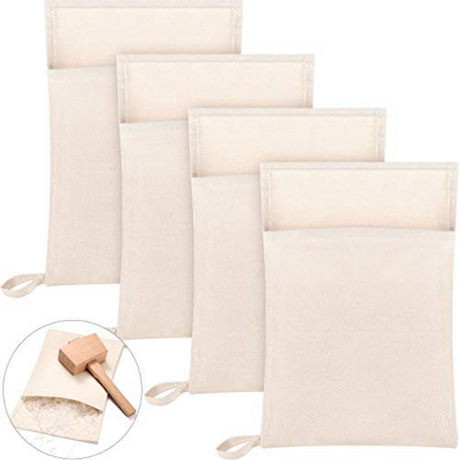 Lewis Bag Canvas Ice Bag Crushed Ice Bag Reusable 루이스 백 캔버스 아이스백 으깬 아이스백 으깬 얼음용 재사용 가능한 캔버스 가방 말린 얼, 1개, 기타