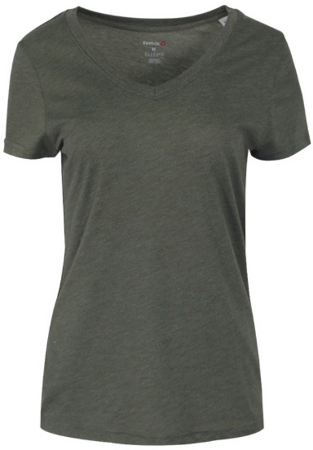 리복 여성 글로벌 BLANK V넥 반팔 티셔츠-AJ8015